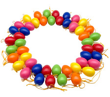 48 Ostereier Kunststoff Plastikostereier Osterdeko Osterstrauch  Osterei 4cm
