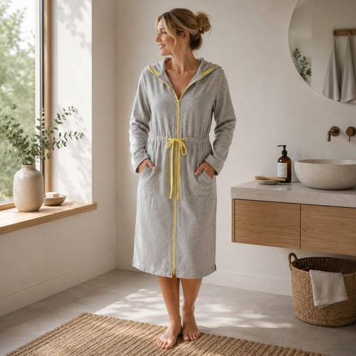 Cawö damen bademantel mit - damen, bademantel mit