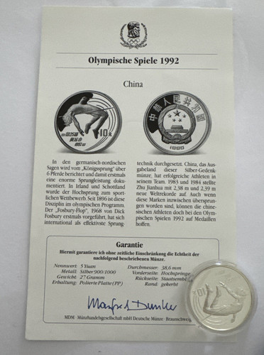 Yuan olympische spiele 1992 - yuan,