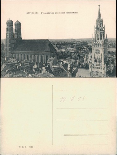 Ansichtskarte münchen - ansichtskarte,