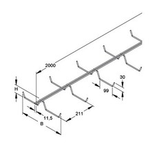 Niedax Gitterrinne U-Form