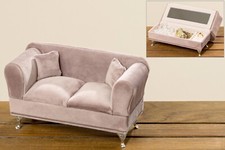 HOME AFFAIRE Schmuckkasten Fächern  Sofa Samt