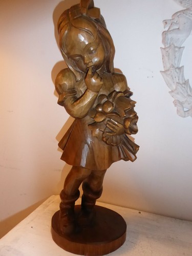Alte holzfigur holz skulptur - holzfigur,