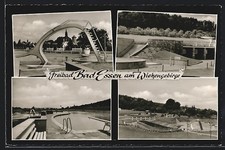 Ansichtskarte Bad Essen am Wiehengebirge, Schwimmbad mit Rutsche 