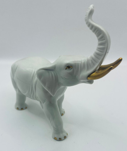 Vintage porzellan elefant - vintage,