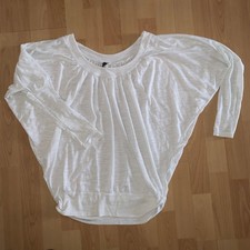 Amisu Shirt Fledermausärmel 3/4-Arm weiß Damenbekleidung Gr. M 38