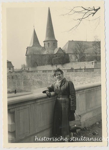 Fulda 1954 junge frau - junge, vor