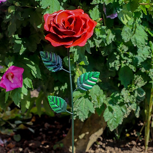 Xxl gartenstecker blume metall - blume,