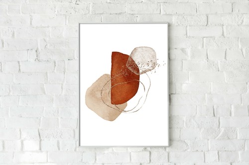 Abstrakte wandbilder beige - abstrakte,