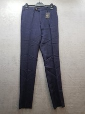 I Capresi Napoli Leinen Hose Herren Gr. 46 – Blau – Made in Italy –Neu & Elegant