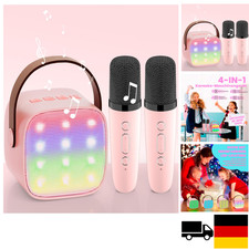 Karaoke Maschine mit 2 Karaoke Mikrofonen Geschenk Mädchen: [Premiumversion]