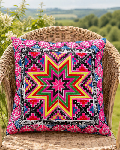 Hmong kissenbezug stern - hmong,