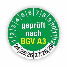 BGV A3 Prüfung GRÜN Ø 20 I