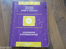 #J023 CHRYSLER VOYAGER DODGE 1996 KAROSSERIE SYSTEMDIAGNOSE WERKSTATT HANDBUCH