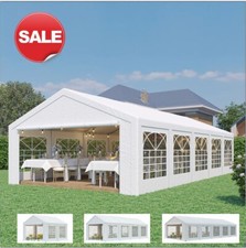 NEU Partyzelt 3x6m 4x6m 4x8m 5x8m 5x10m Festzelt Pavillon Bierzelt mit Fenstern
