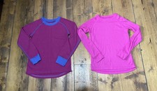 Mädchen Merino & Isotherm warme Thermo Tops X 2 Größe 7-8 Jahre Mountain Warehouse