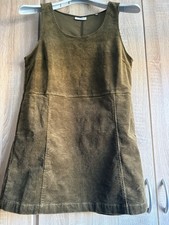 Damen Träger Cord Kleid, Neu