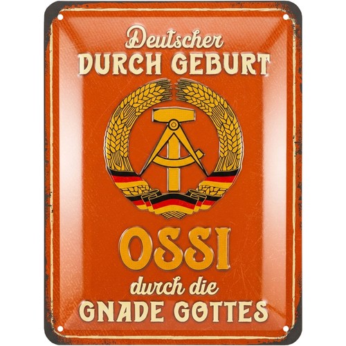 Retro blechschild ddr - retro,
