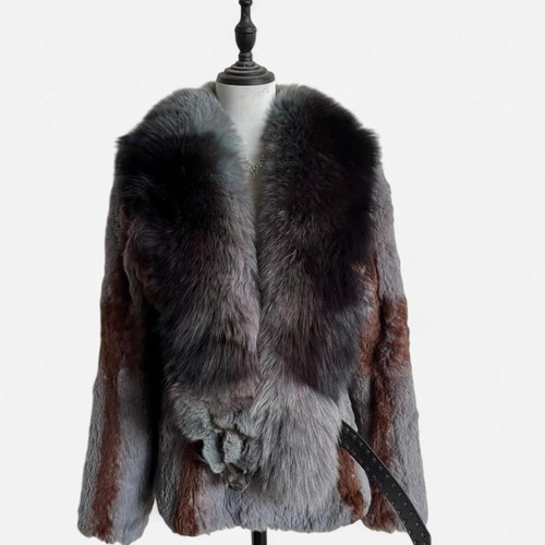 Damen kaninchenfell body - kaninchenfell, mit