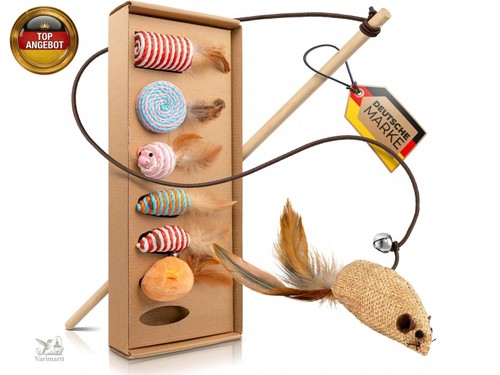 Katzenspielzeug natur teile - 7,