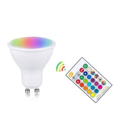 10X 5W GU10 LED RGB-W Leuchtmittel Farbwechsel IR Fernbedienung Spot Dimmbar
