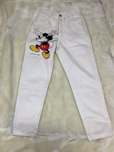 Mickey mouse weiße jeanshose - mickey,
