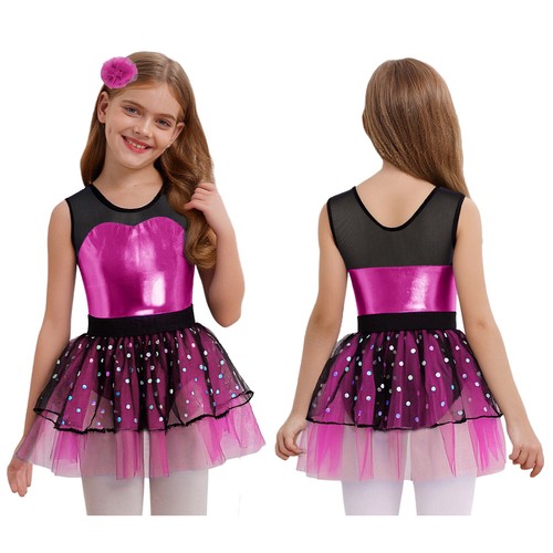 Mädchen glitzer tanzkleid - de,