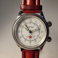 Poljot Uhr Buran Russische Fliegeruhr Stahl, 3133, Lt. Ed 116/999