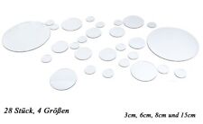 Wandspiegel Spiegelaufkleber Rund 28 Stück, 4 Größen Wandtattoo, Deko Spiegel