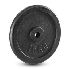 ❌NEU 2 x 15kg ALEX Gusseisen schwarze Hantelscheiben 30mm Gym Fitness Gewichte ❌