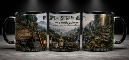Fichtelgebirge souvenir tasse - souvenir,