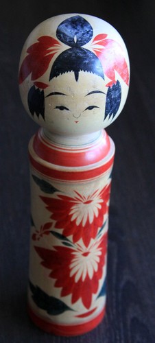 Kokeshi,Holzpuppe,Handmade,alt
