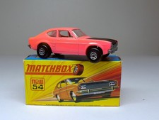 Matchbox Lesney Nr. 54 Ford Capri Neon Pink PKW guter Zustand Modell in OVP