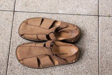 Herrenleder Sandalette braun