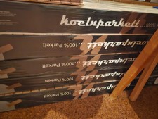 Hochwertiges Eiche-Fertigparkett - 55qm gebraucht + 5 Pakete neu