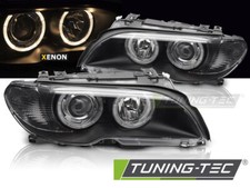 Xenon Scheinwerfer Angel Eyes für BMW E46 Coupe Cabrio 03-06 Schwarz B-Ware #3