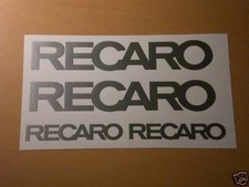 RECARO Aufkleber Set Hosenträgergurte Tuning Show Car Rennsport Schalensitz NEU