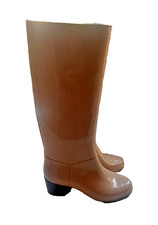 Rontani Vintage Absatz Gummistiefel beige braun Gr. 37 neuwertig