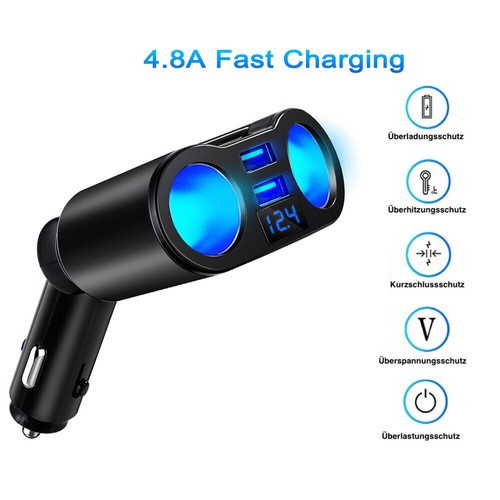Usb zigarettenanzünder 8a - zigarettenanzünder, 4.8a