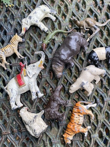 Antike blei tierfiguren - tierfiguren, &