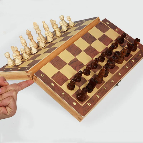 Magnetisches holz schachspiel - magnetisches,