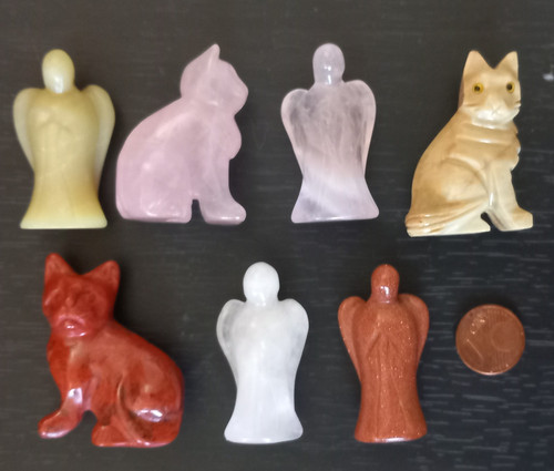 Kleine edelsteinfiguren - kleine,