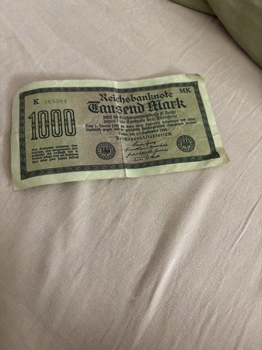Reichsbanknote 1000 mark - 1000, 15
