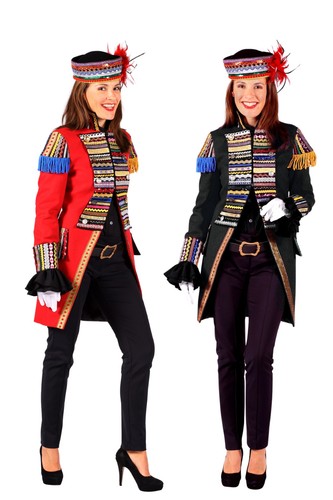 Karnevalsjacke damen frack - karnevalsjacke, rot