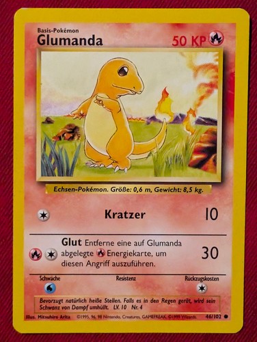 Pokémon glumanda 102 - glumanda, 46/102