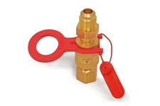 CAMPKO® Schnellkupplung für Gastankflaschen, Gabelstapler mit RSV 3/4" UNF LPG