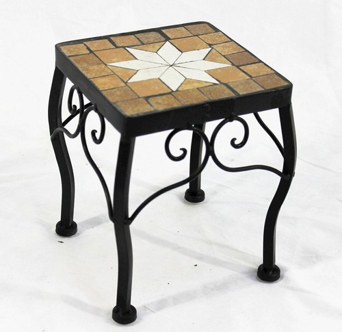 Blumenhocker mosaik eckig - mosaik,