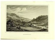  WIESENTTAL / MUGGENDORF 1 Orig. Stahlstich  Poppel 1843 