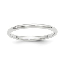 10k Weiß Gold Unisex Standard