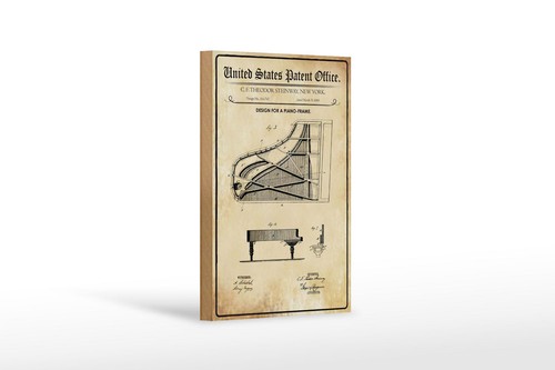 Holzschild patent 12x18 - patent, cm